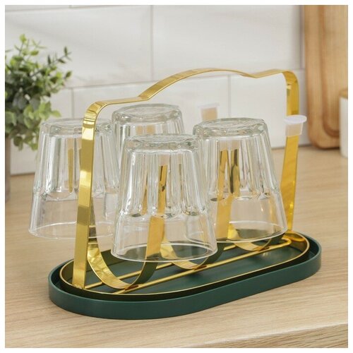 Сушилка для кружек Доляна «Империя», 6 крючков