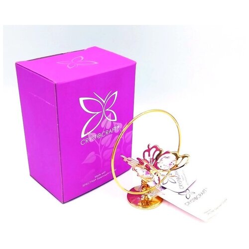 Сувенир статуэтка фигурка CRYSTOCRAFT Бабочка 9см, миниатюра CRYSTOCRAFT Бабочка, подарок - сувенир Бабочка, статуэтка Бабочка с кристалом, статуэтка для интерьера Бабочка, статуэтка в подарок.
