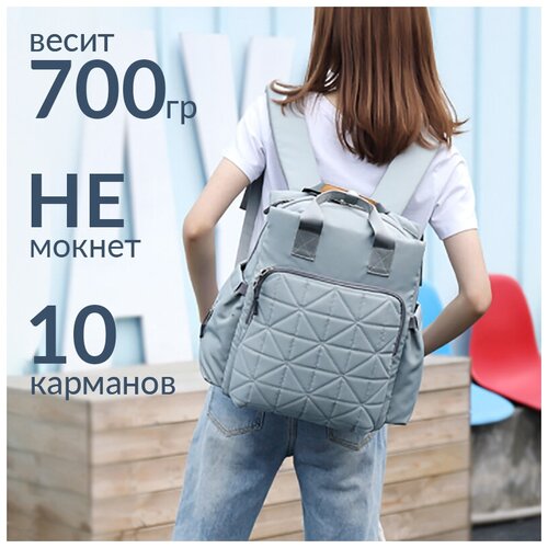 Рюкзак сумка для мамы Avebaby Essential, синий (женский, в роддом, на коляску, прогулочная, органайзер)