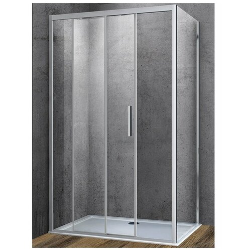 Душевой уголок Vincea Soft VSR-3SO9014CL хром, стекло прозрачное
