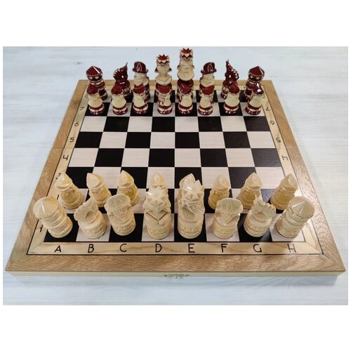 шахматы лакированные с подклейкой из фетра с доской 47 47 см Шахматы резные ручной работы Матросы