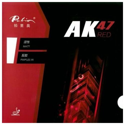 Накладка для настольного тенниса PALIO AK 47 RED SPONGE (черный)