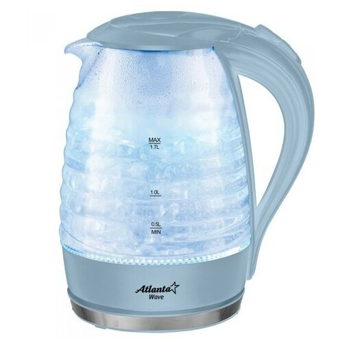 ATH-2467 blue Чайник стеклянный электрический ATLANTA ATH-2467 blue 1300439 204000₽