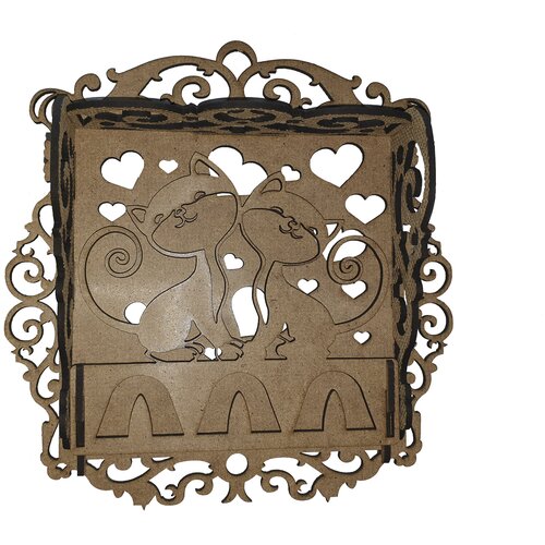 Ключница на 3 ключа Кошки двп 195 x 195 x 43 см 299₽