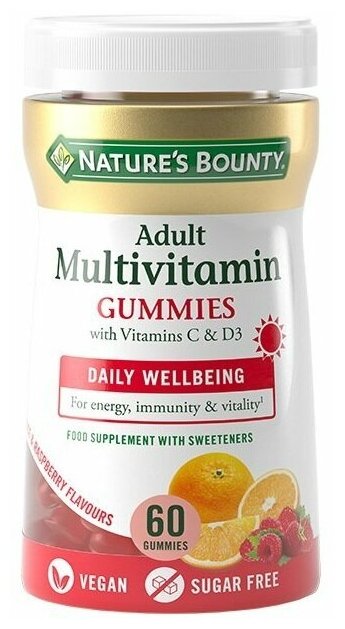 Nature'S Bounty Мультивитамины для взрослых жеват пастилки-гаммис 2 г х60