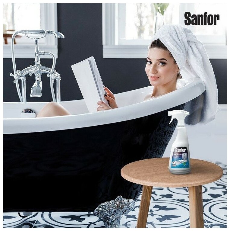 Sanfor Чистящий спрей для ванн Акрилайт 500 мл - фотография № 20