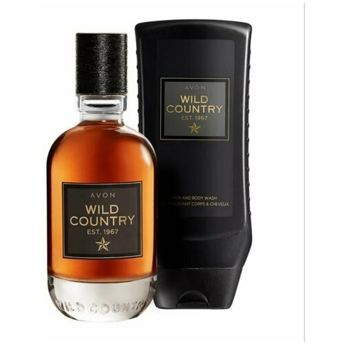 Подарочный набор мужской Wild Country Avon из двух средств. Туалетная вода Wild Country Avon, 75 мл + Гель для душа Wild Country Avon, 250 мл avon туалетная вода wild country est 1967 75 мл