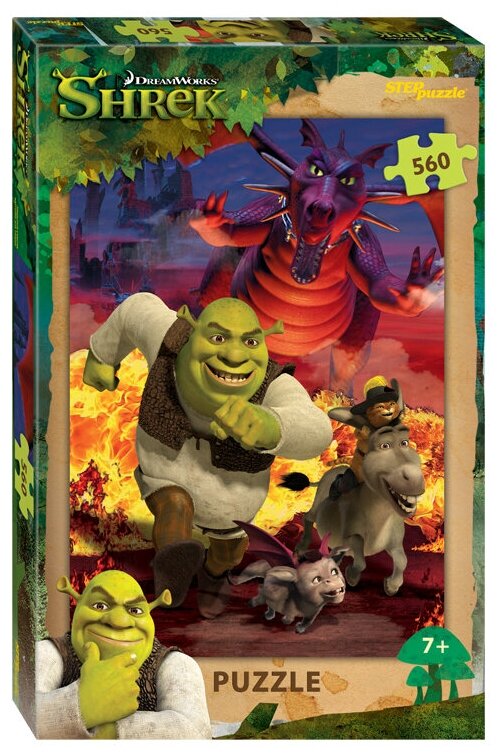 Пазл Step puzzle 560 деталей: Shrek (DreamWorks, Мульти)
