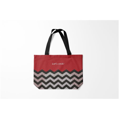 фото Сумка-шоппер / 46х35 см / сериалы / твин пикс lets rock burnettie