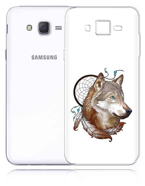 Чехол задняя-панель-накладка-бампер MyPads волк и ловец снов для Samsung Galaxy J5 2016 SM-J510H/DS/J510F/DS противоударный