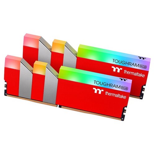   16GB Thermaltake DDR4 3600 DIMM TOUGHRAM RGB Racing Red Gaming Memory RG25D408GX2-3600C18A (2x8GB)