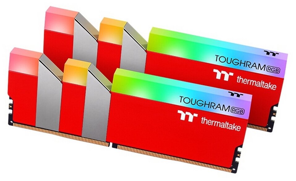 Оперативная память 16GB Thermaltake DDR4 3600 DIMM TOUGHRAM RGB Racing Red Gaming Memory RG25D408GX2-3600C18A (2x8GB)