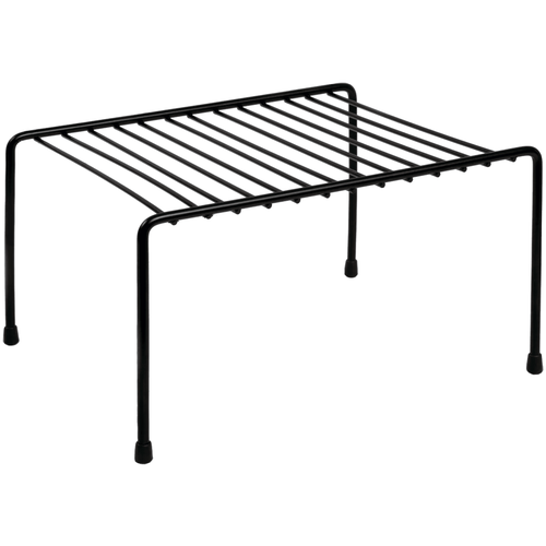 Полочка-подставка черная 25 см в шкаф / для кухни /для посуды / Органайзер для кухни