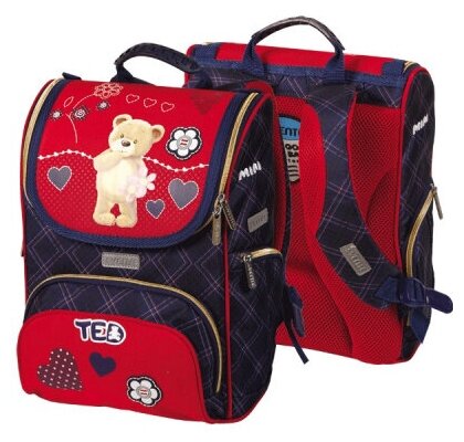 Ранец "deVENTE. Mini. Мишка Ted" школьный жесткий 35x26x20 см, 1 отделение / школьный рюкзак / ранец