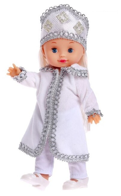 Кукла Happy Valley Моя любимая кукла Снежа с гирляндой, 30 см, 6911841 белый