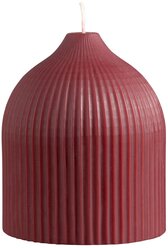 Свеча декоративная бордового цвета из коллекции edge, 10,5см