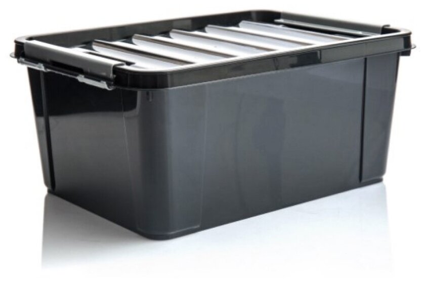 Ящик для хранения Full Black, черный, 15 литров, 41х29,5х18,3 см - фотография № 3