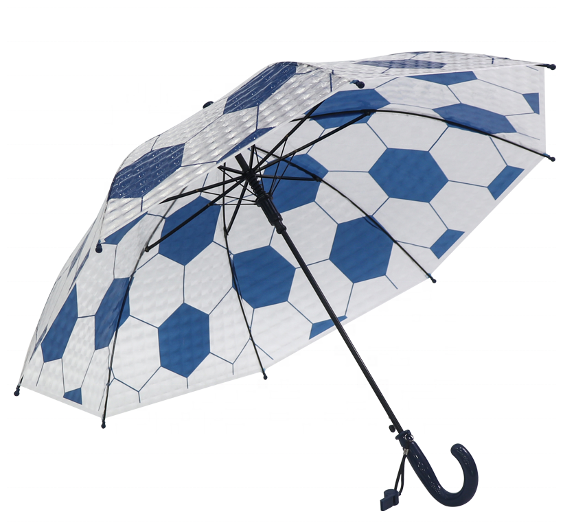Зонт детский объемный 3d "Футбол", со свистком, цвет - синий