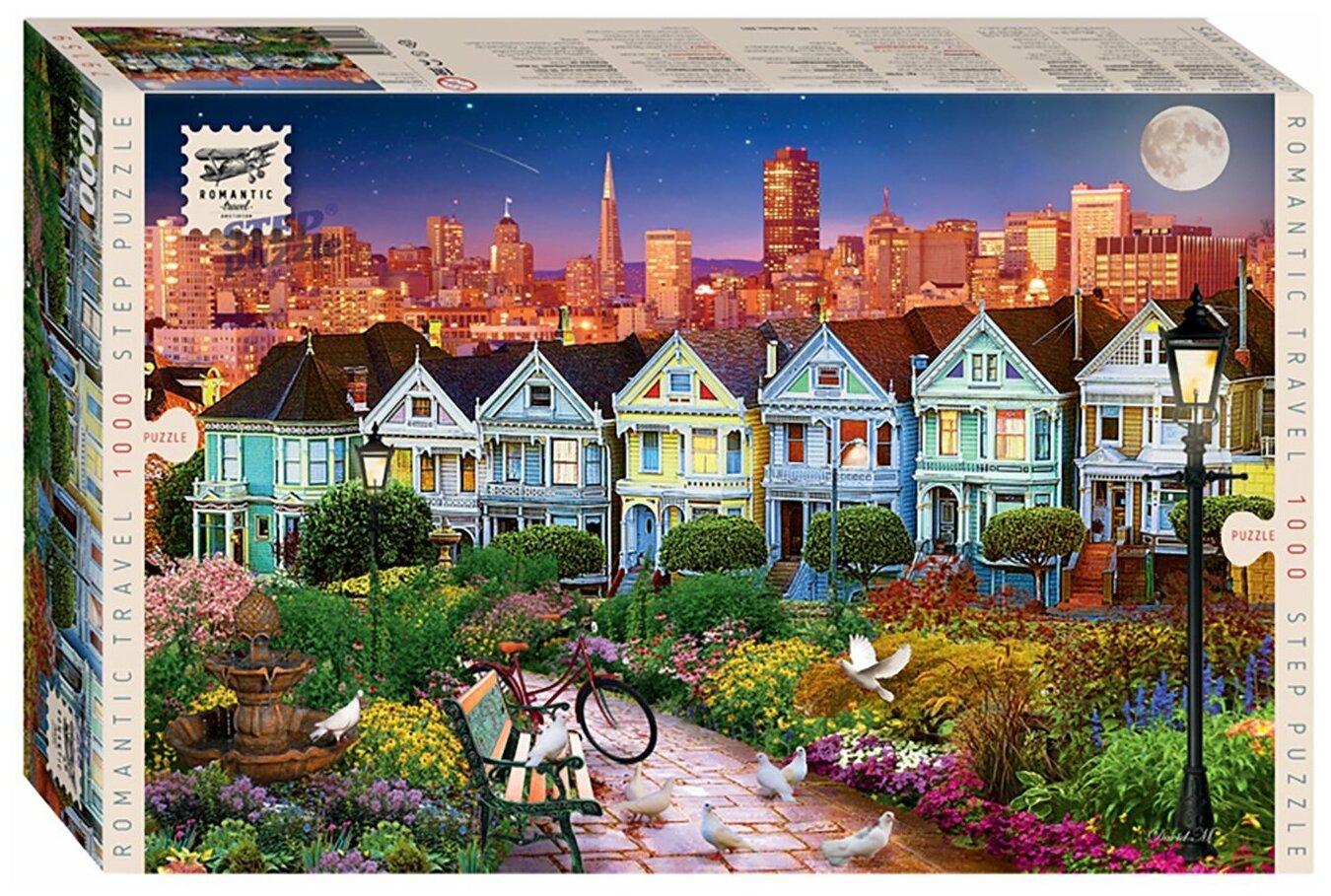 Пазлы Step Puzzle 1000 деталей, Romantic Travel, "Сан-Франциско" (79159)