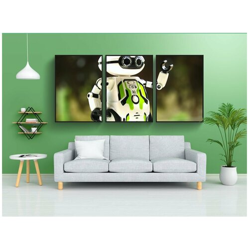 фото Набор модулных постеров для интерьера "робот, электрический, рука" 60x90 см. в тубусе, без рамки lotsprints