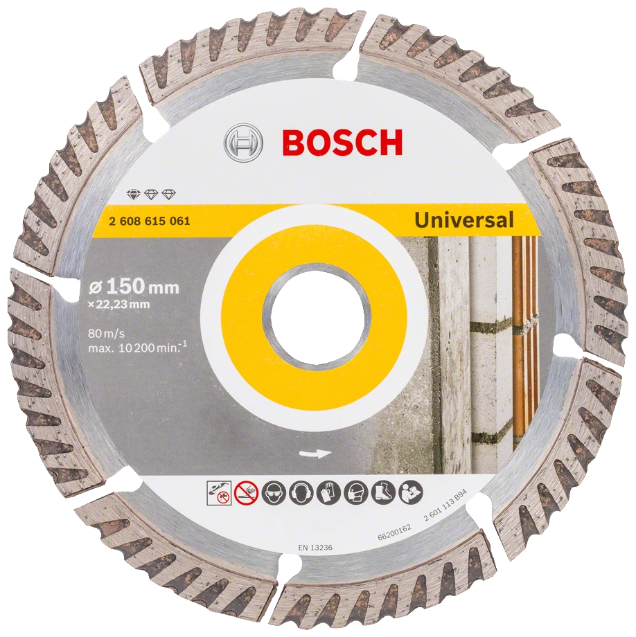 Диск алмазный отрезной BOSCH Standard for Universal (150x22.23) 2608615061, 1 шт