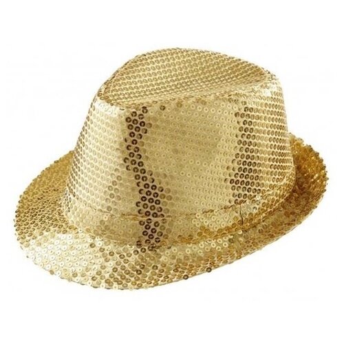 фото Шляпа карнавальная с пайетками, светло-розовая без бренда