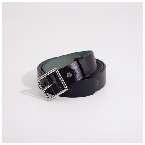 фото Ремень женский, ширина 3,5 см, винт, пряжка металл, цвет синий walmart