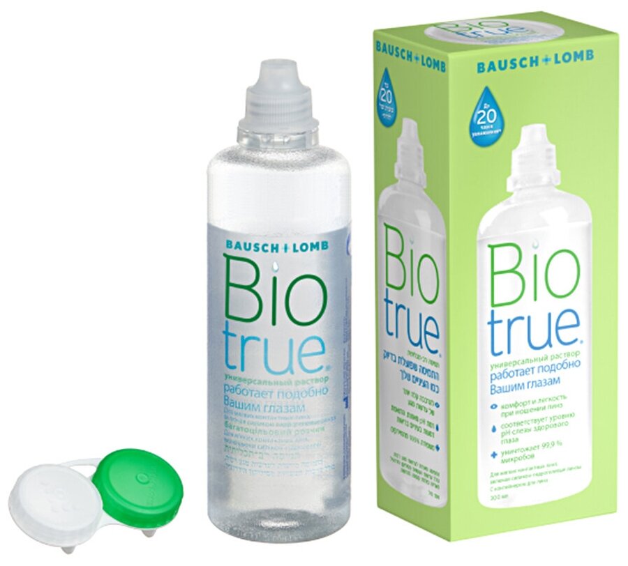 Раствор для контактных линз BioTrue 300 ml