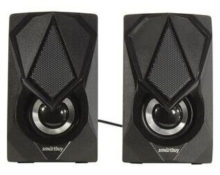 Компьютерные колонки SmartBuy REBEL 6 Вт RGB-подсветка черные