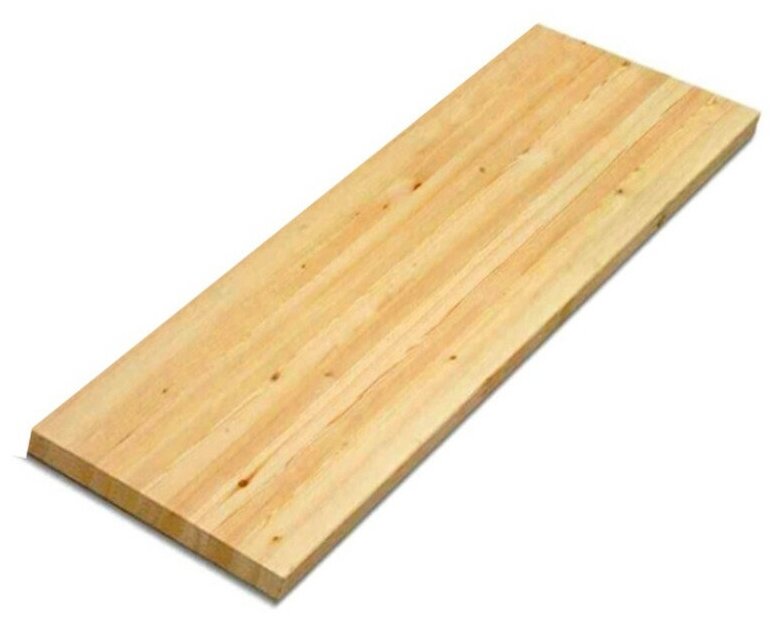 фото Столешница для кухни / для стола, клеевая из массива дерева Ель 300х600x18мм цельноламельный