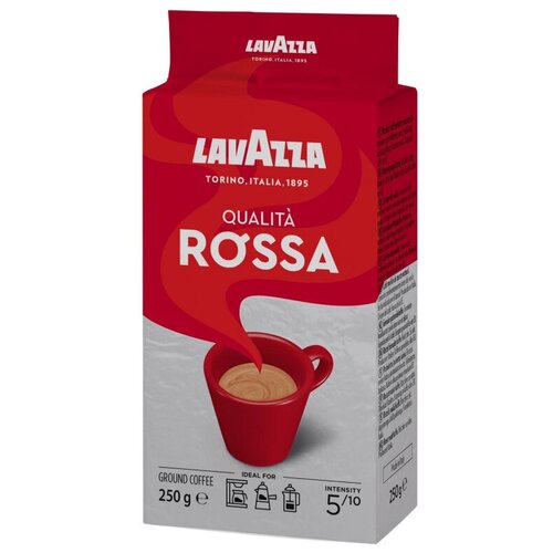 Молотый кофе LAVAZZA Rossa молотый 250гр