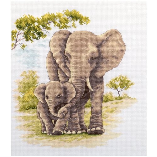 Набор для вышивания PANNA J-7208 Мать и дитя. Слоны набор для вышивания бисером мать и дитя