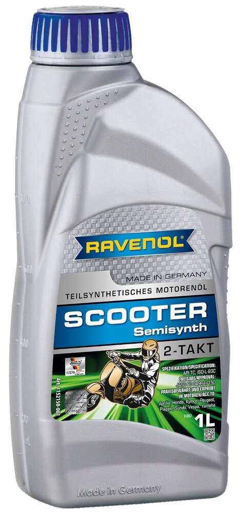 RAVENOL 1152150-001-01-999 Моторное масло для 2-Такт скутеров 1шт