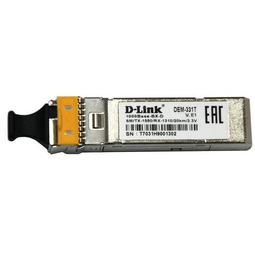 трансивер сетевой d link 712 a2a SFP Модуль D-Link 331T-20KM-A1A