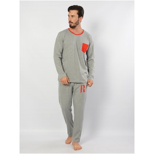 Комплект , размер XL, серый