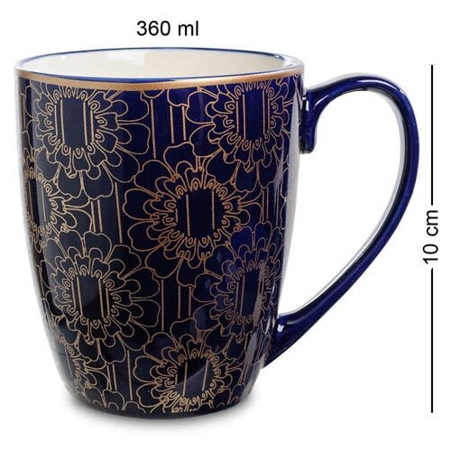 Кружка Синий букет 360мл в подарочной коробке ML-11 113-451851