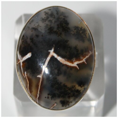 Кольцо True Stones, агат, размер 17, коричневый, серый кольцо true stones агат размер 17 серый коричневый