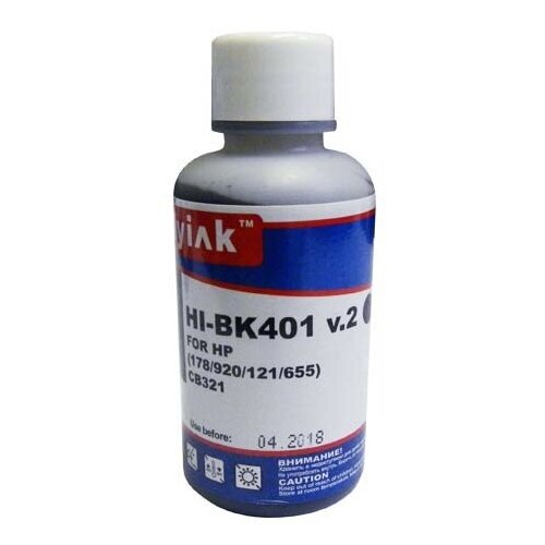 Чернила для HP (178/920/655/932/934/940/950) CB321 (100мл, black, Pigment) HI-BK401 v.2 EverBrite™ MyInk