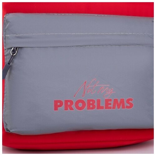 фото Портфель/ спортивный рюкзак/ спортивная сумка/ рюкзак со светоотражающим карманом not my problems mikimarket