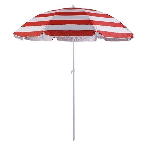 Пляжный зонт, 2,2м, плащевка (красный/принт 