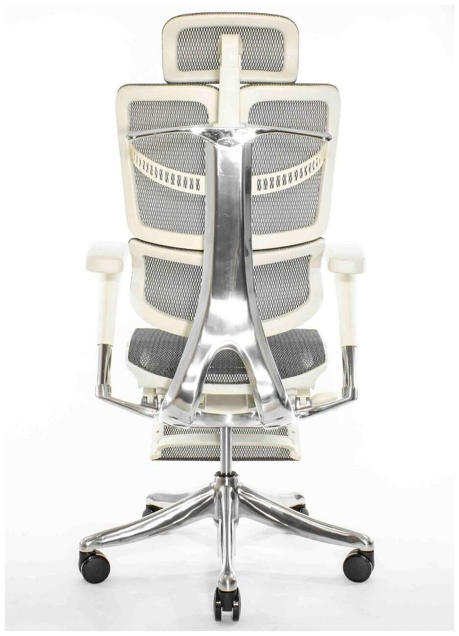 Кресло Expert Fly с выдвигаемой подножкой Металл Серый Серый - фотография № 3