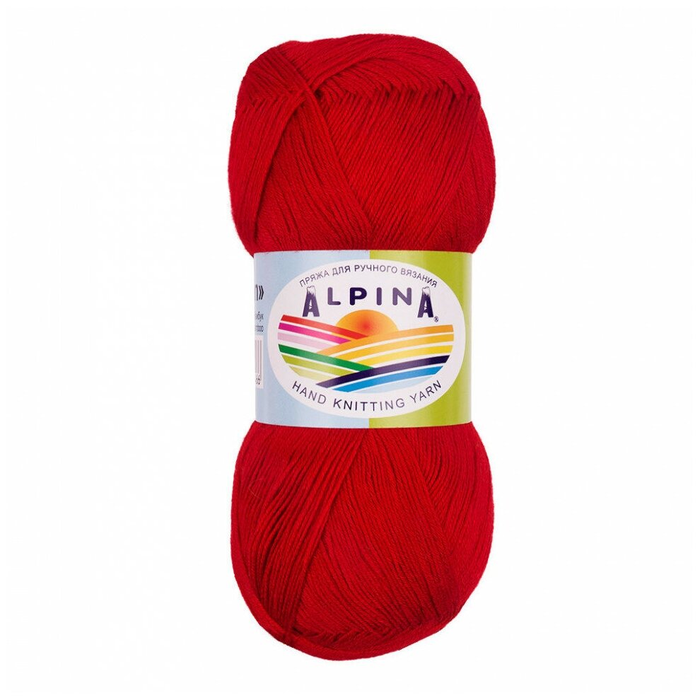 фото Пряжа "VIVEN" 100% бамбук 50 г 405 м №10 красный