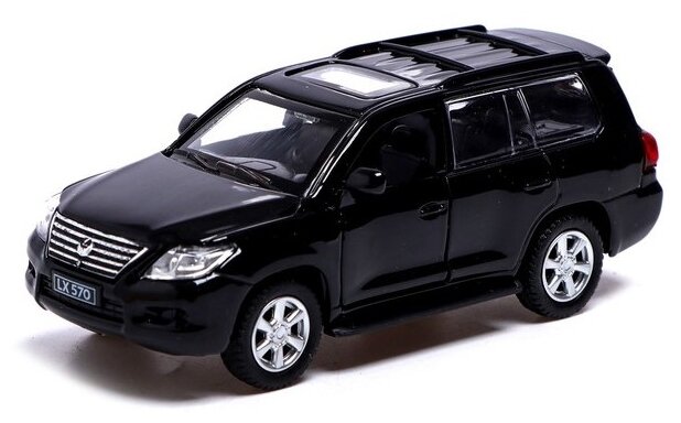 Машина металлическая LEXUS LX570, 1:43, инерция, открываются двери, цвет чёрный