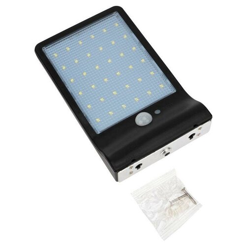 Светильник NEW AGE на солнечной батарее датчик движения; освещенности кнопка вкл/выкл герметичная фасадная 3 режима работы LED COB Lamper 602-235