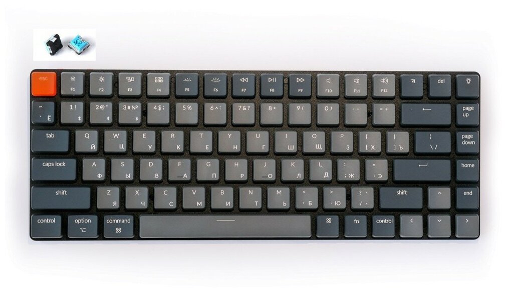 Клавиатура Keychron K3 Low Profile механическая беспроводная White LED Blue Switch