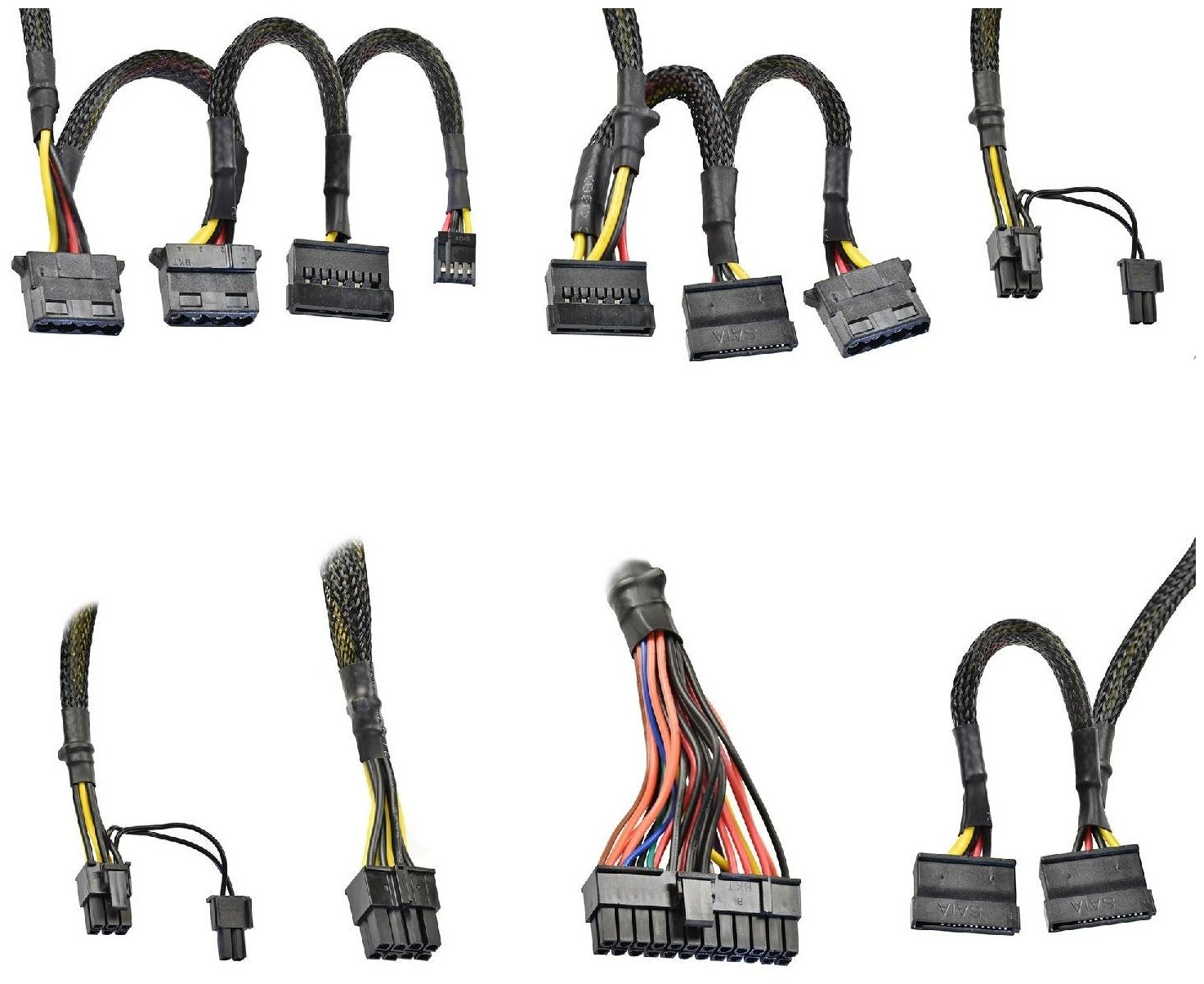 Блок питания EXEGATE 80 PLUS 650PPH-LT-S-OEM ATX APFC КПД 82 80 PLUSSC 12cm fan 24pin 44pin PCIe 5xSATA 3xIDE black кабель