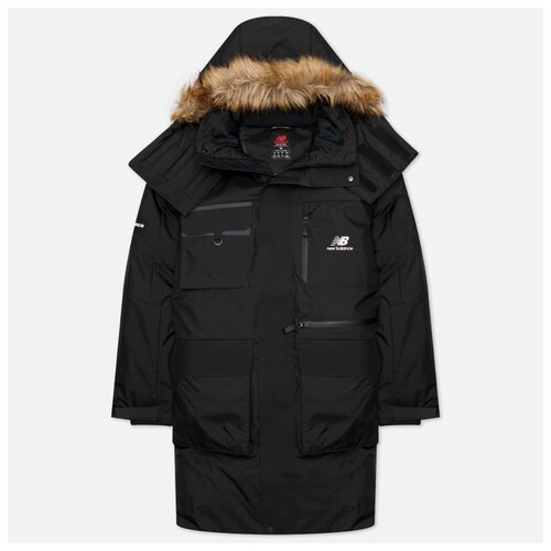 фото Мужская куртка парка new balance athletics utility down чёрный , размер xl