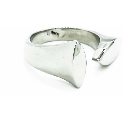 Кольцо Kalinka modern story, размер 16, серебряный, бесцветный кольцо kalinka modern story эмаль размер 16 серый серебряный