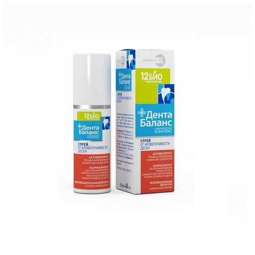 Спрей для полости рта ДентаБаланс при кровоточивости дёсен, симбиотический комплекс 40 мл.