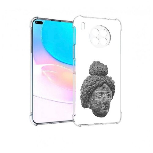 Чехол задняя-панель-накладка-бампер MyPads каменное лицо девушки для Huawei Nova 8i/Huawei Honor 50 Lite противоударный